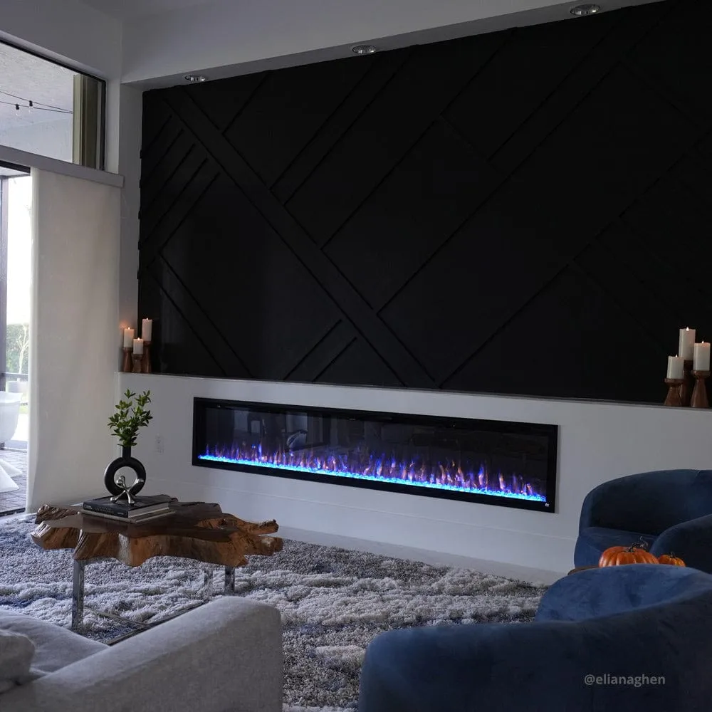 Sideline Elite 100 Inch Recessed Smart Electric Fireplace 80044
