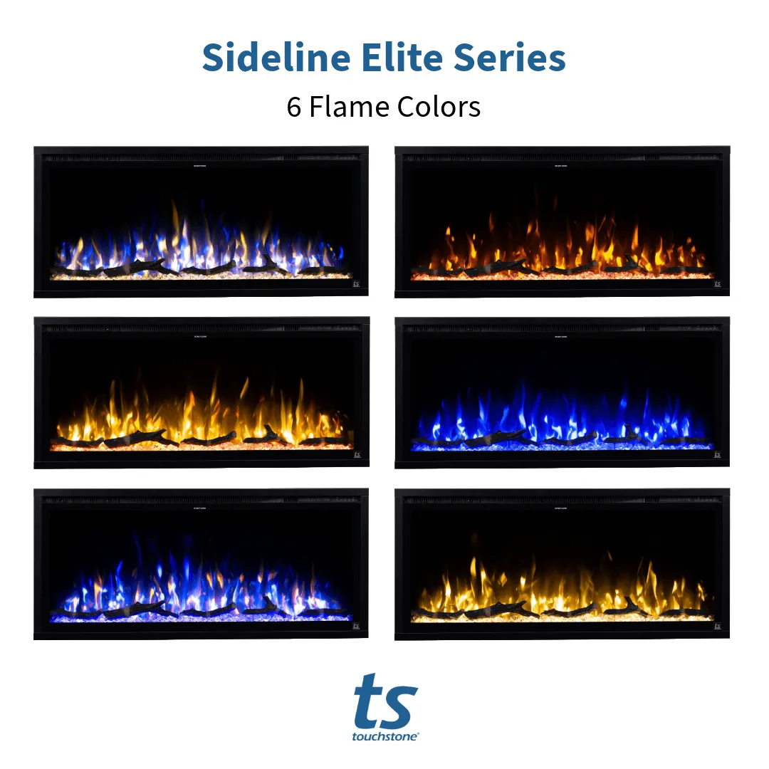 Sideline Elite 100 Inch Recessed Smart Electric Fireplace 80044