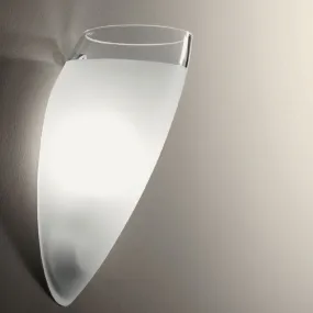 Simple Frosted Murano Glass Wall Light