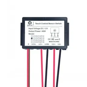 Single Touch Sensor Switch For Glass Lamp Mirror Light LED 12VDC 4A One Colour