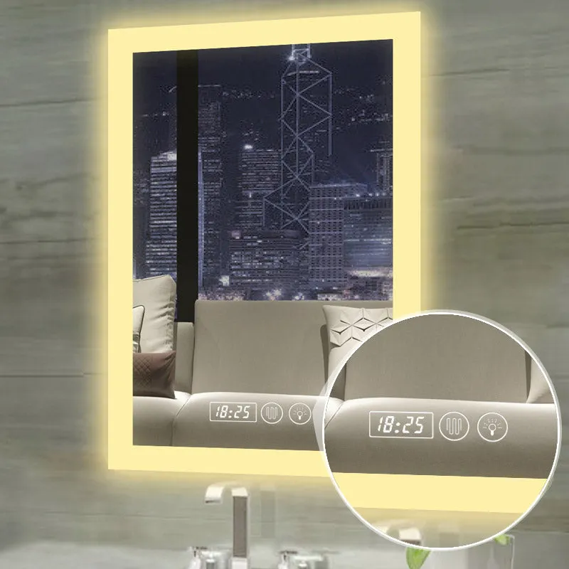 Smart LED Illuminated Backlit Lighted Anti-Fog Bathroom Mirror with Touch, Bluetooth Music and Phone - SmartGMirror™ Technology