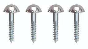Smart Shophar Steel and Brass Mirror Screw 1.5 Inches Nickle Silver, Pack of 20 pcs/Solid and Stylish/Long Lasting/Excellent for Mirrors, Frames, Artworks, and More