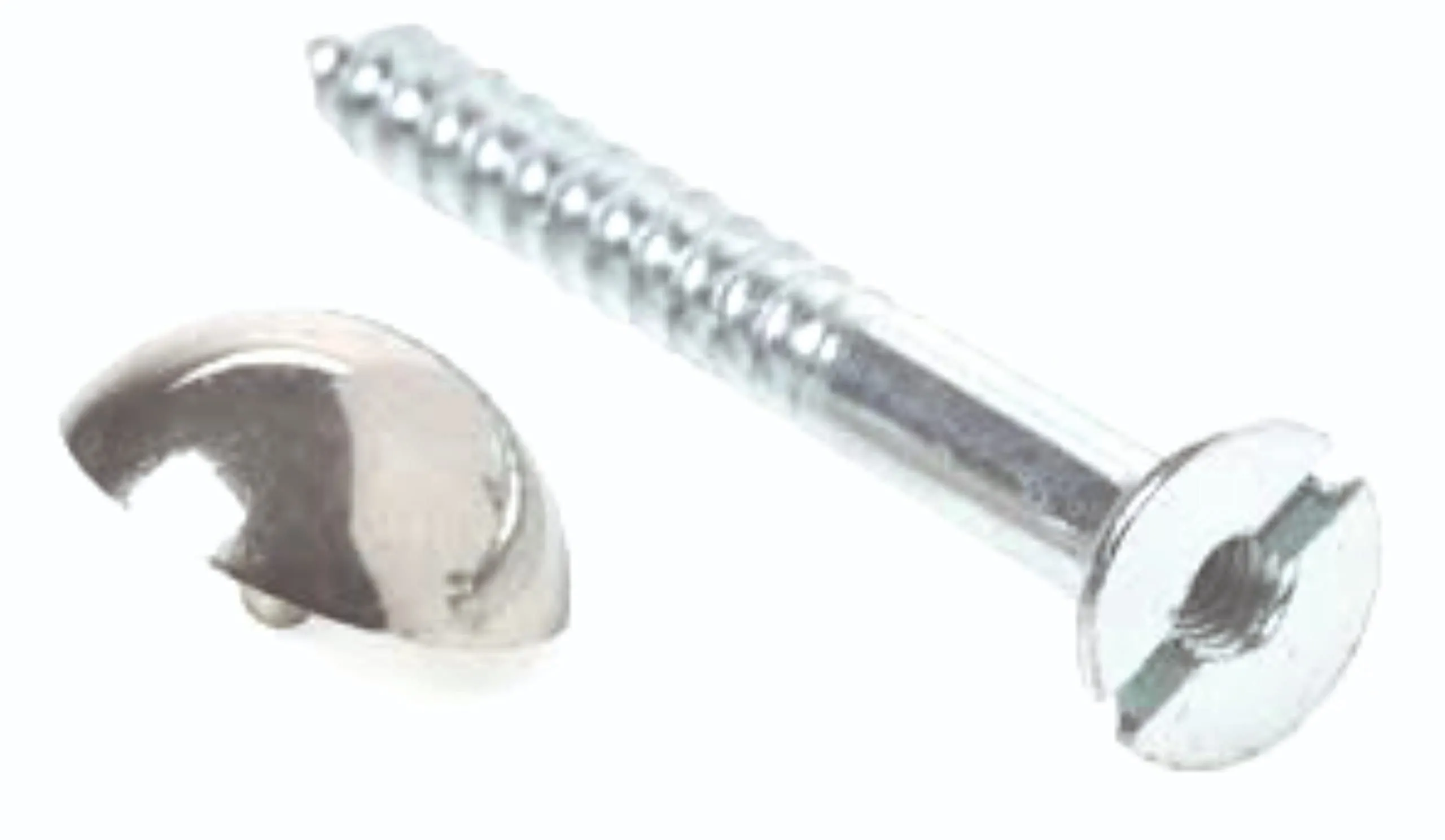 Smart Shophar Steel and Brass Mirror Screw 1.5 Inches Nickle Silver, Pack of 20 pcs/Solid and Stylish/Long Lasting/Excellent for Mirrors, Frames, Artworks, and More