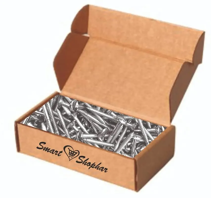 Smart Shophar Steel and Brass Mirror Screw 1.5 Inches Nickle Silver, Pack of 20 pcs/Solid and Stylish/Long Lasting/Excellent for Mirrors, Frames, Artworks, and More