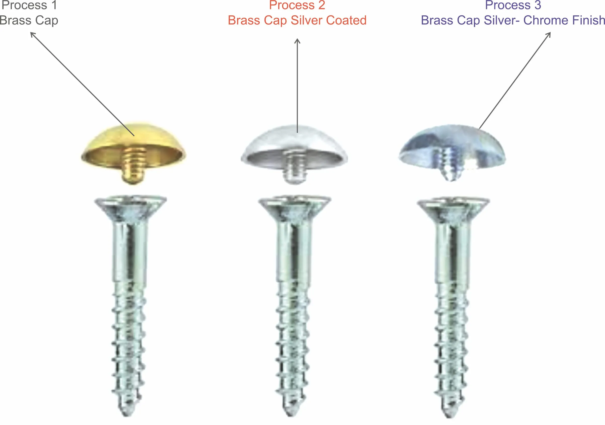 Smart Shophar Steel and Brass Mirror Screw 1.5 Inches Nickle Silver, Pack of 20 pcs/Solid and Stylish/Long Lasting/Excellent for Mirrors, Frames, Artworks, and More