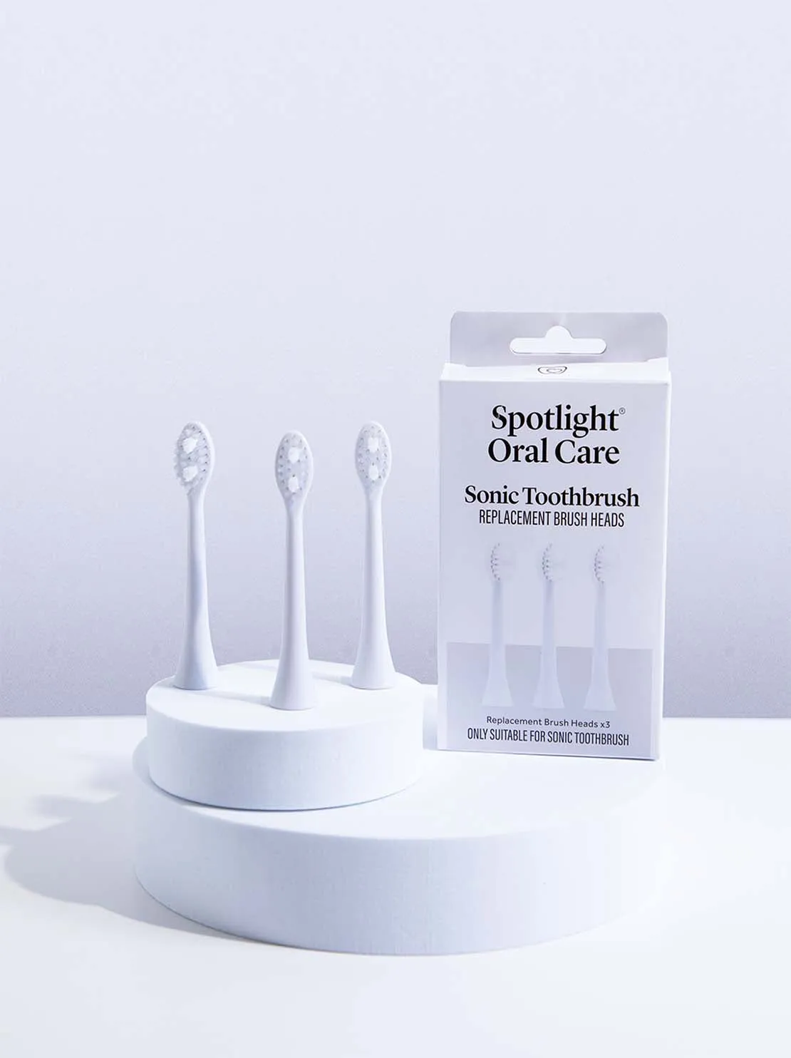 Sonic Pro Toothbrush Replacement Heads - Pure White