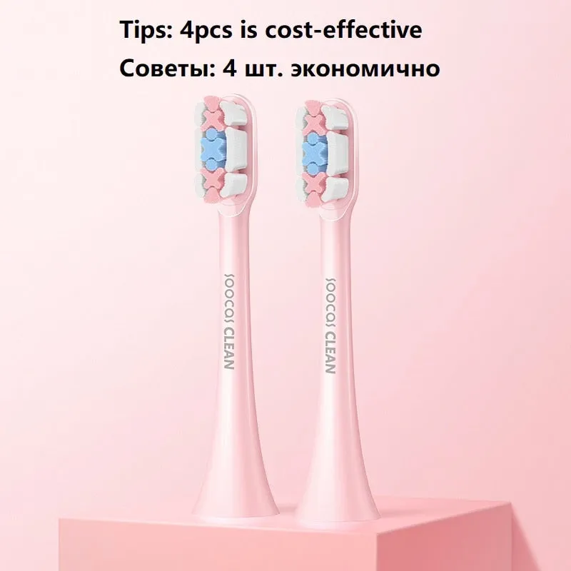 SOOCAS X3 X1 X5 Replacement Toothbrush Heads SOOCARE X1 X3 Sonic Electric Tooth Brush Head Original Nozzle Jets Smart Toothbrush