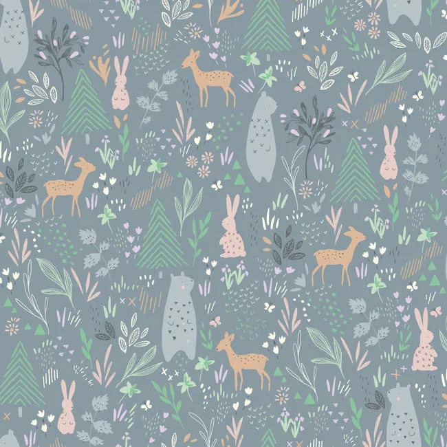 Spring Forest Pals Peel & Stick Wallpaper