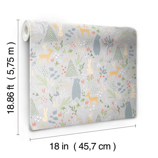 Spring Forest Pals Peel & Stick Wallpaper