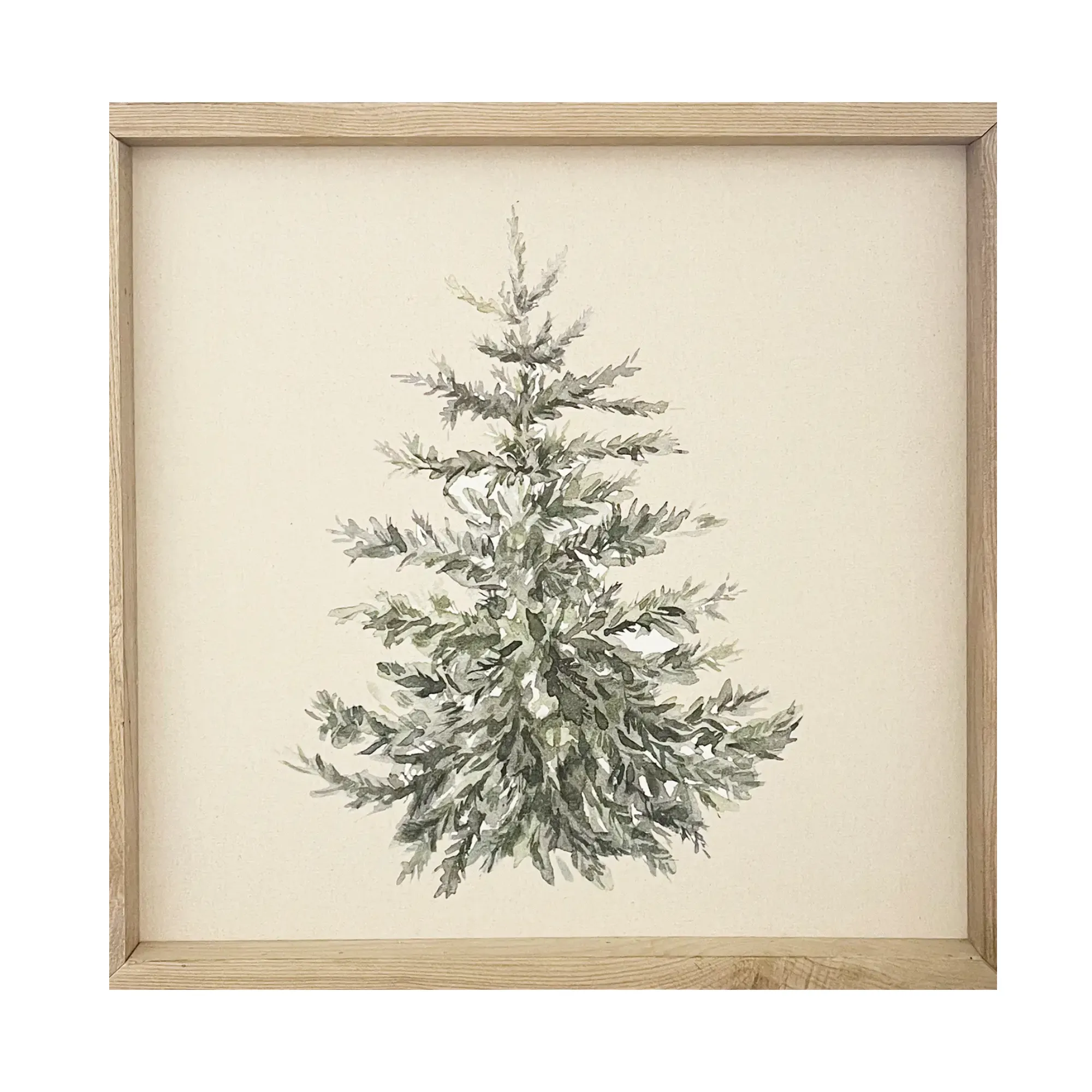 Textured Christmas Tree Sign