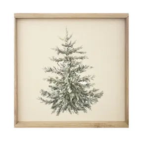 Textured Christmas Tree Sign