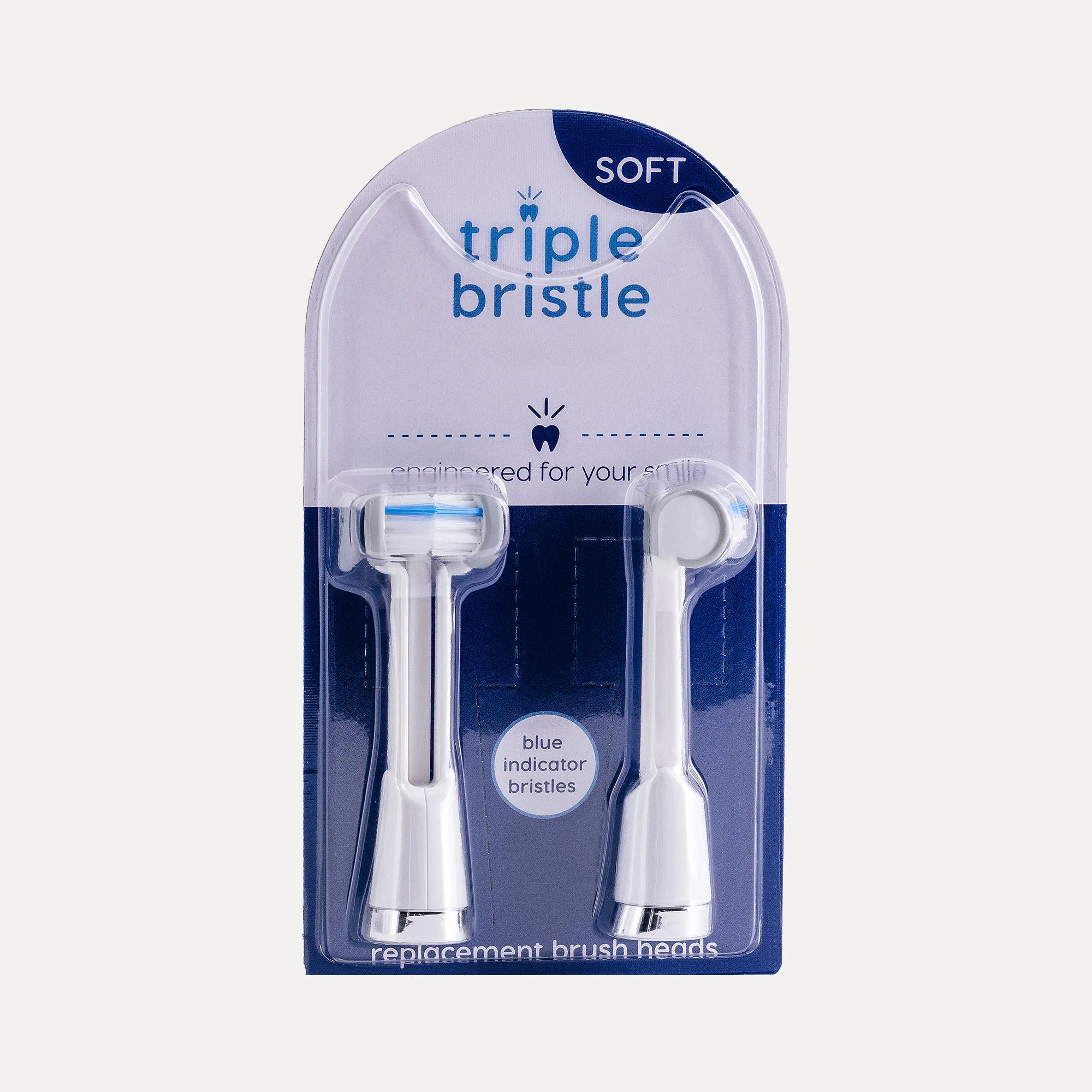 Triple Bristle Kids Toothbrush Replacement Heads