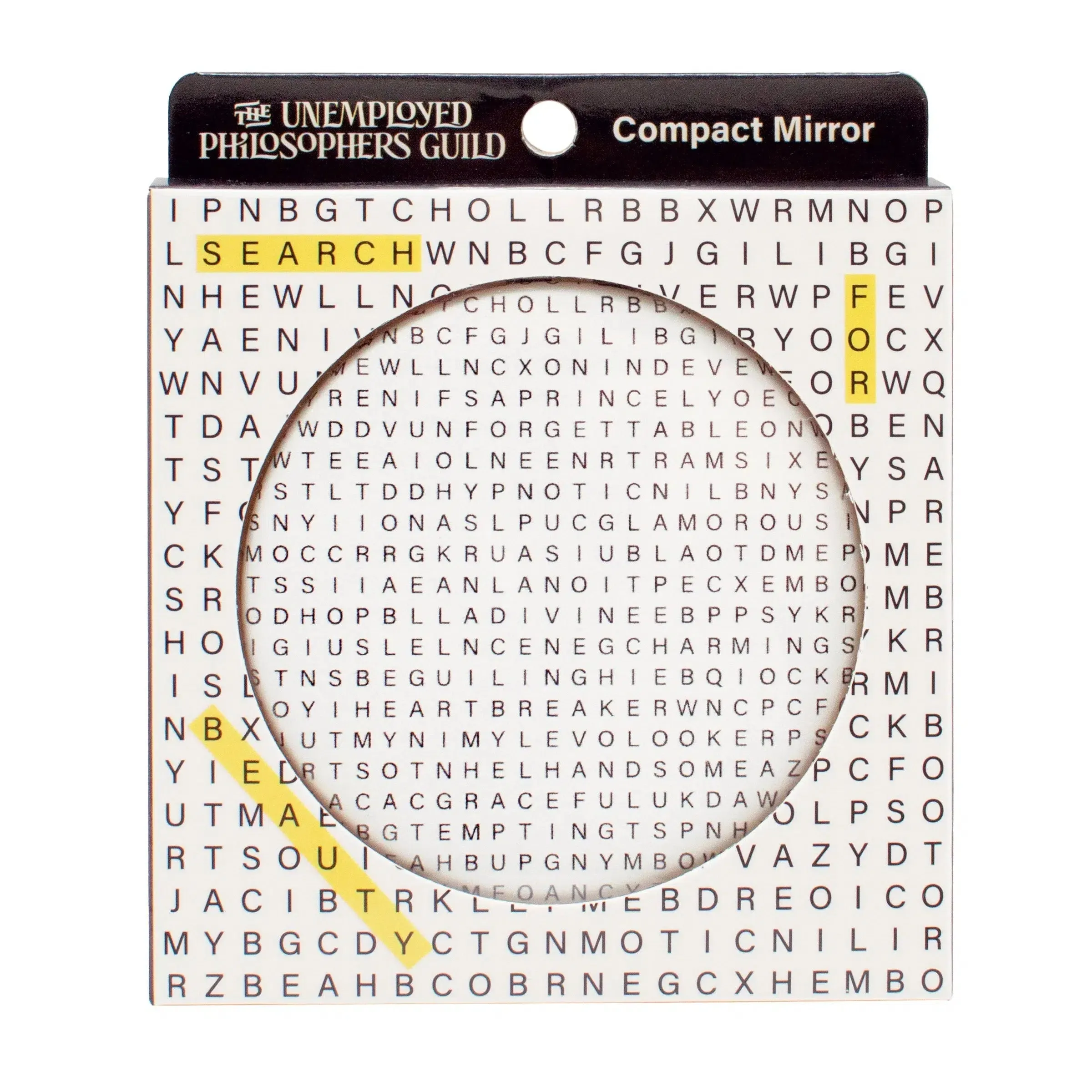 Unemployed Philosophers Guild Compact Mirror: Word Search