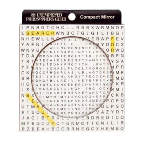 Unemployed Philosophers Guild Compact Mirror: Word Search