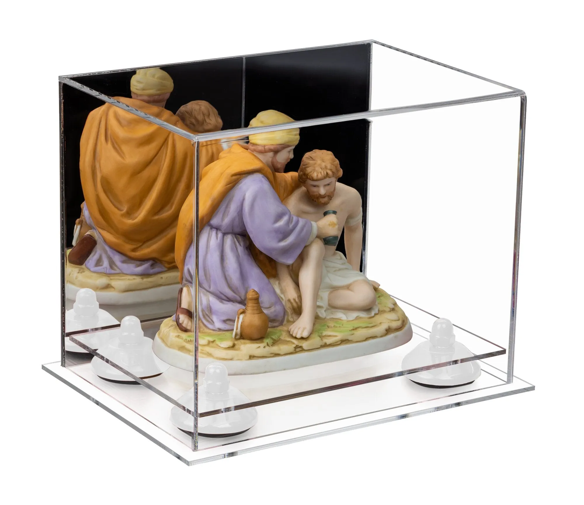 Versatile Acrylic Display Case 8.25 x 6 x 6.75 - Mirror No Wall Mounts (V45/A003)