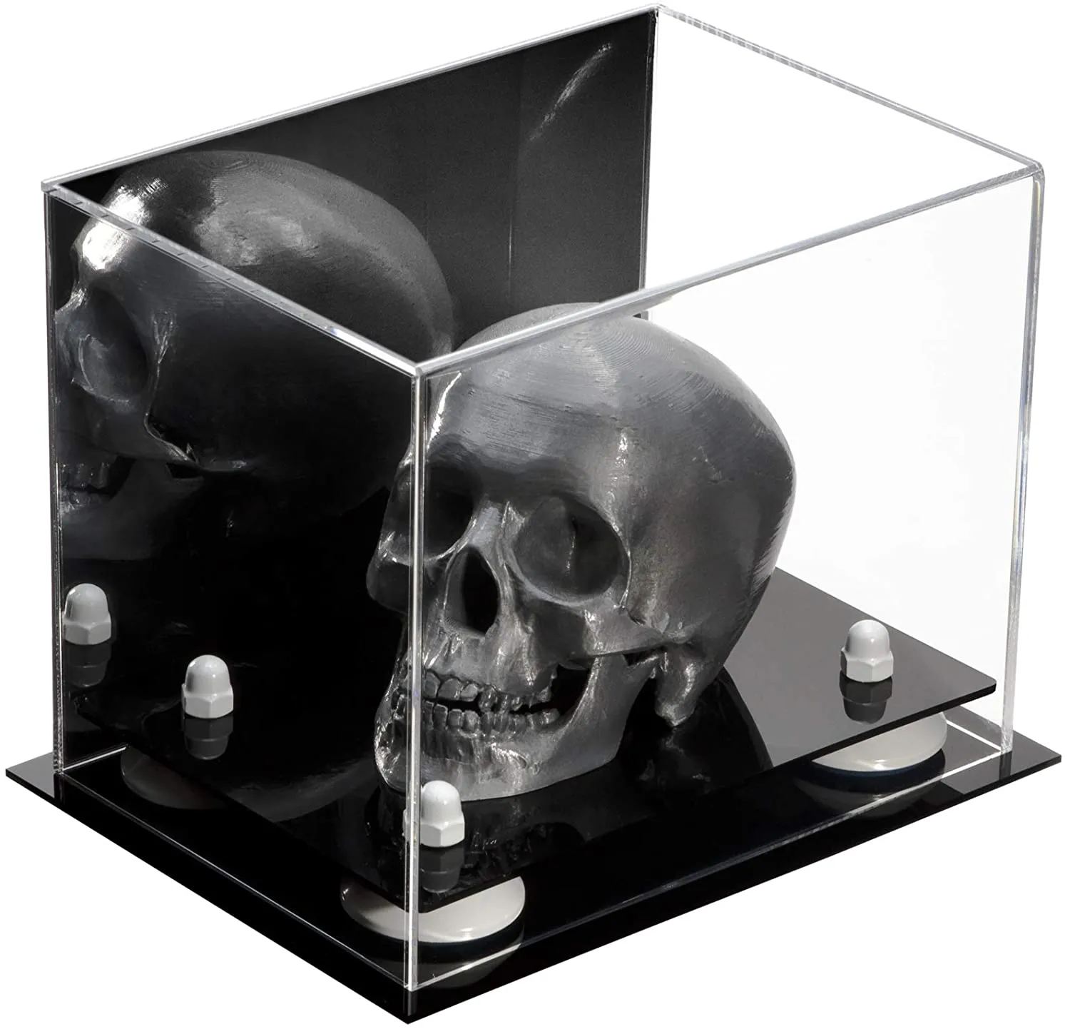 Versatile Acrylic Display Case 8.25 x 6 x 6.75 - Mirror No Wall Mounts (V45/A003)
