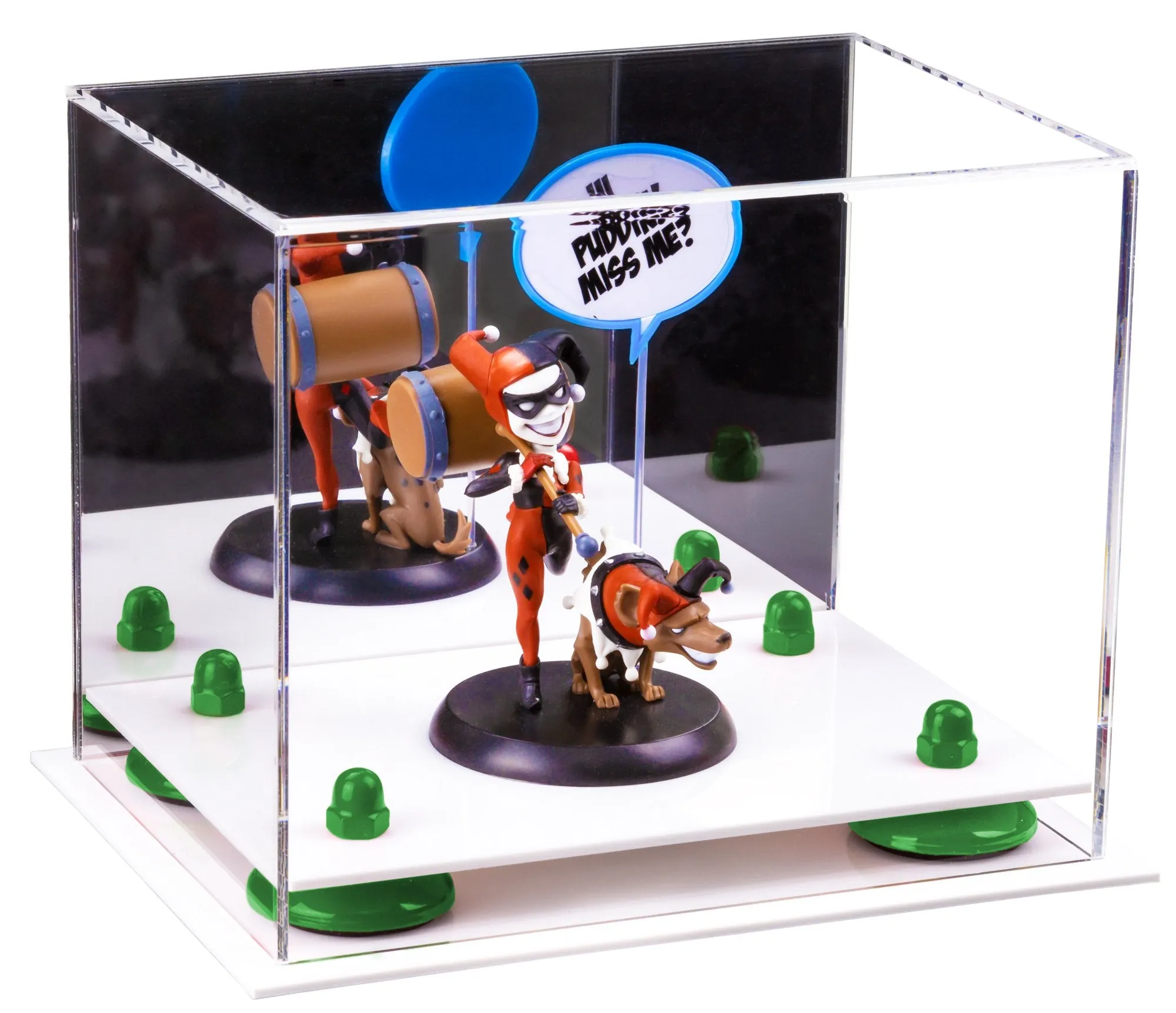Versatile Acrylic Display Case 8.25 x 6 x 6.75 - Mirror No Wall Mounts (V45/A003)