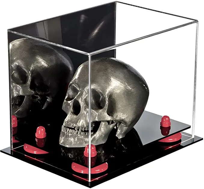 Versatile Acrylic Display Case 8.25 x 6 x 6.75 - Mirror No Wall Mounts (V45/A003)