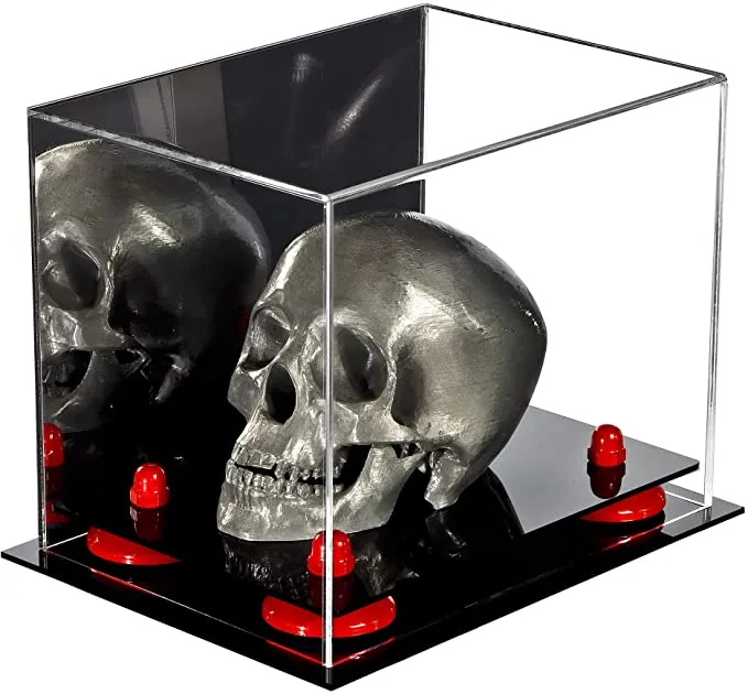 Versatile Acrylic Display Case 8.25 x 6 x 6.75 - Mirror No Wall Mounts (V45/A003)