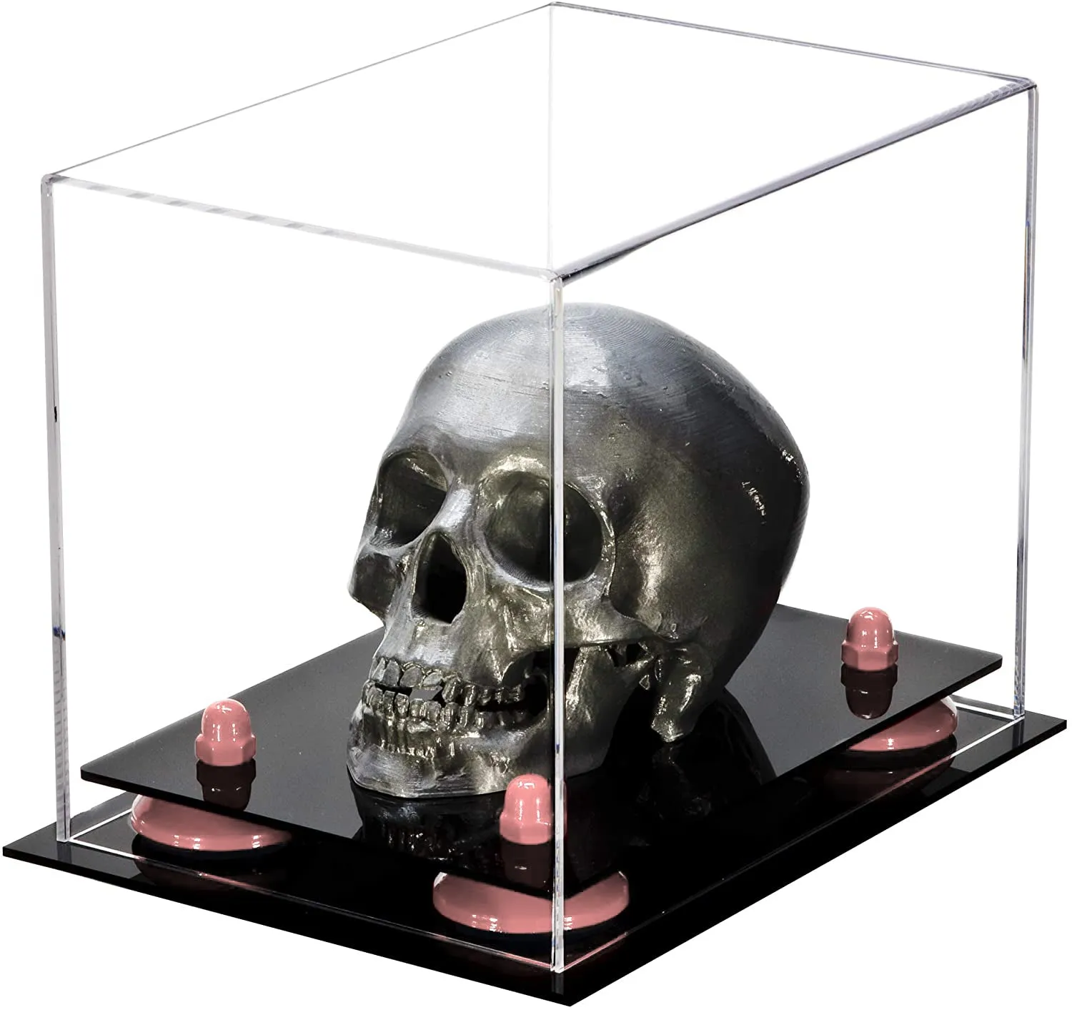 Versatile Acrylic Display Case 8.25 x 6 x 6.75 - Mirror No Wall Mounts (V45/A003)