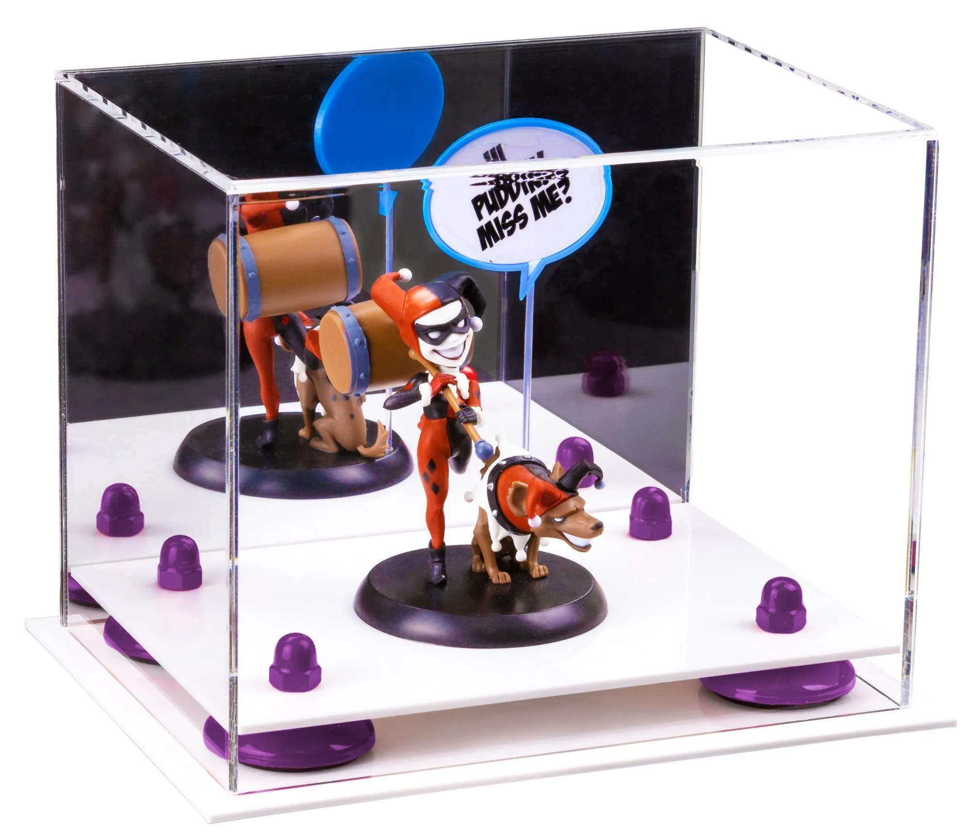 Versatile Acrylic Display Case 8.25 x 6 x 6.75 - Mirror No Wall Mounts (V45/A003)