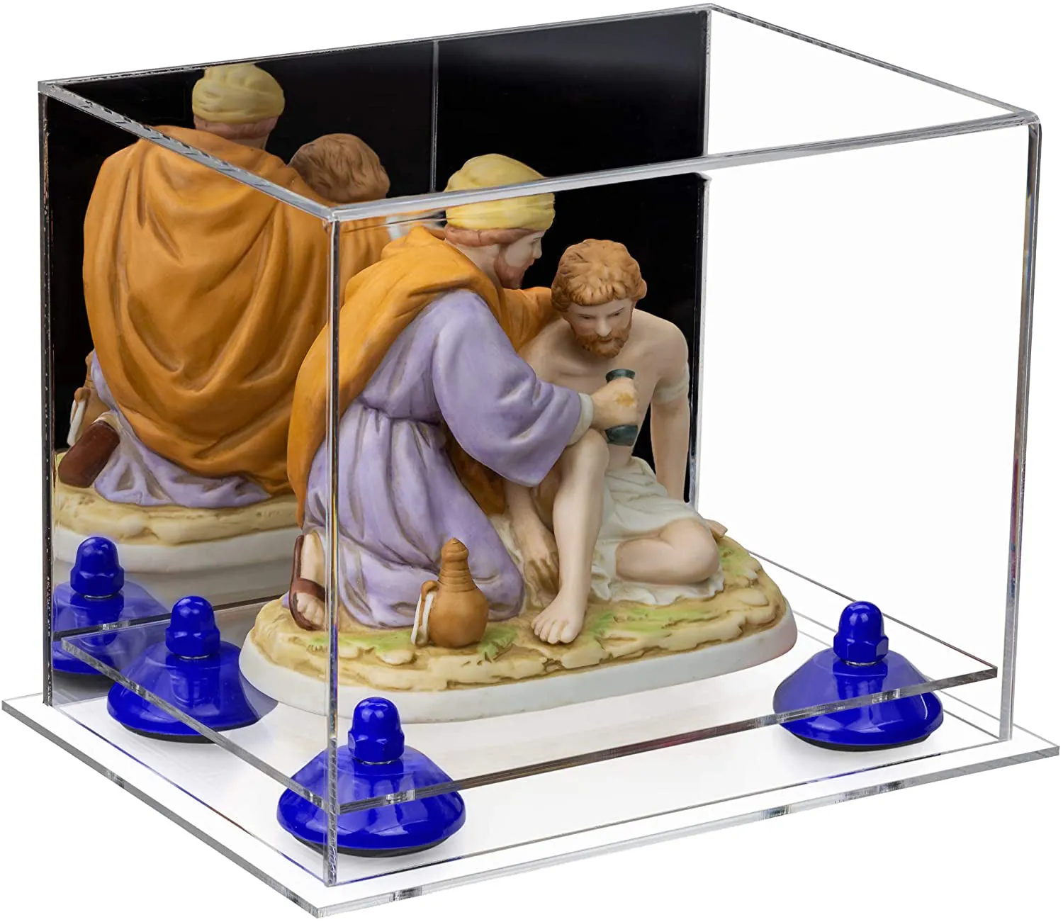 Versatile Acrylic Display Case 8.25 x 6 x 6.75 - Mirror No Wall Mounts (V45/A003)