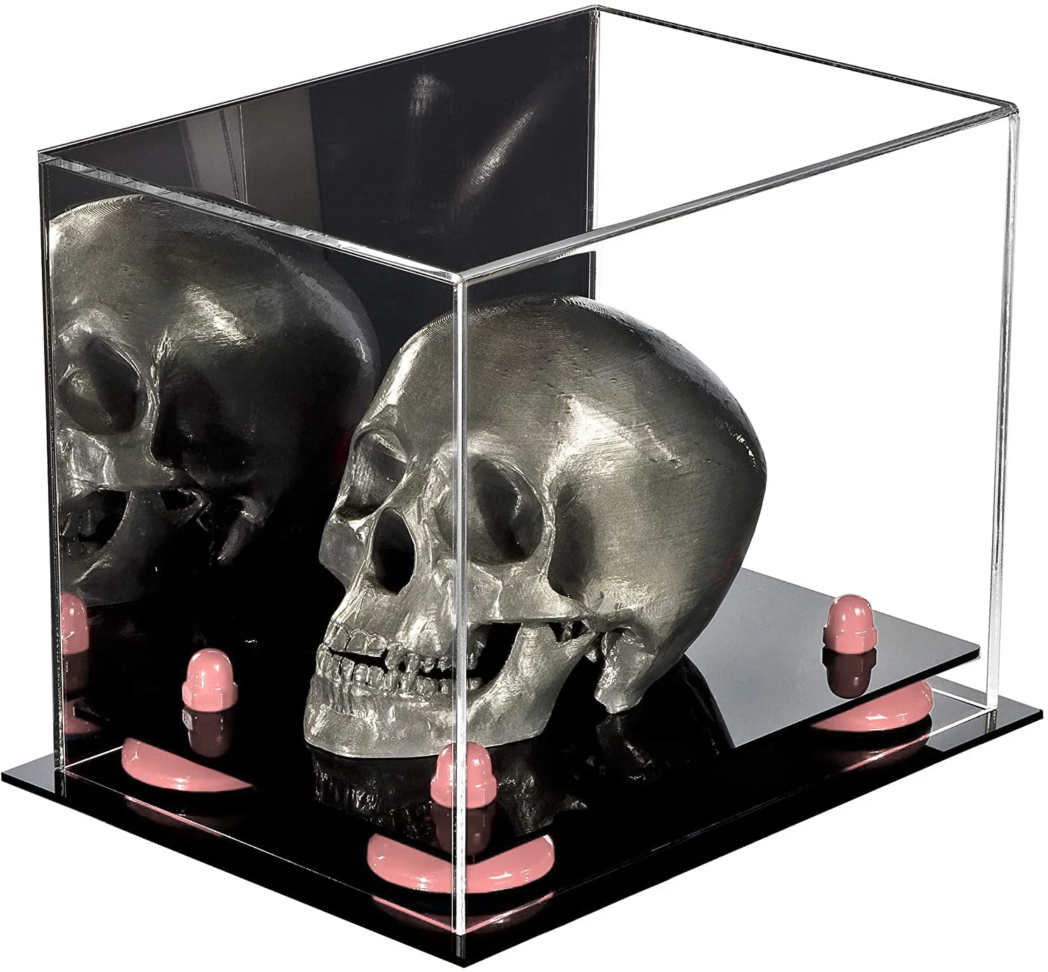 Versatile Acrylic Display Case 8.25 x 6 x 6.75 - Mirror No Wall Mounts (V45/A003)