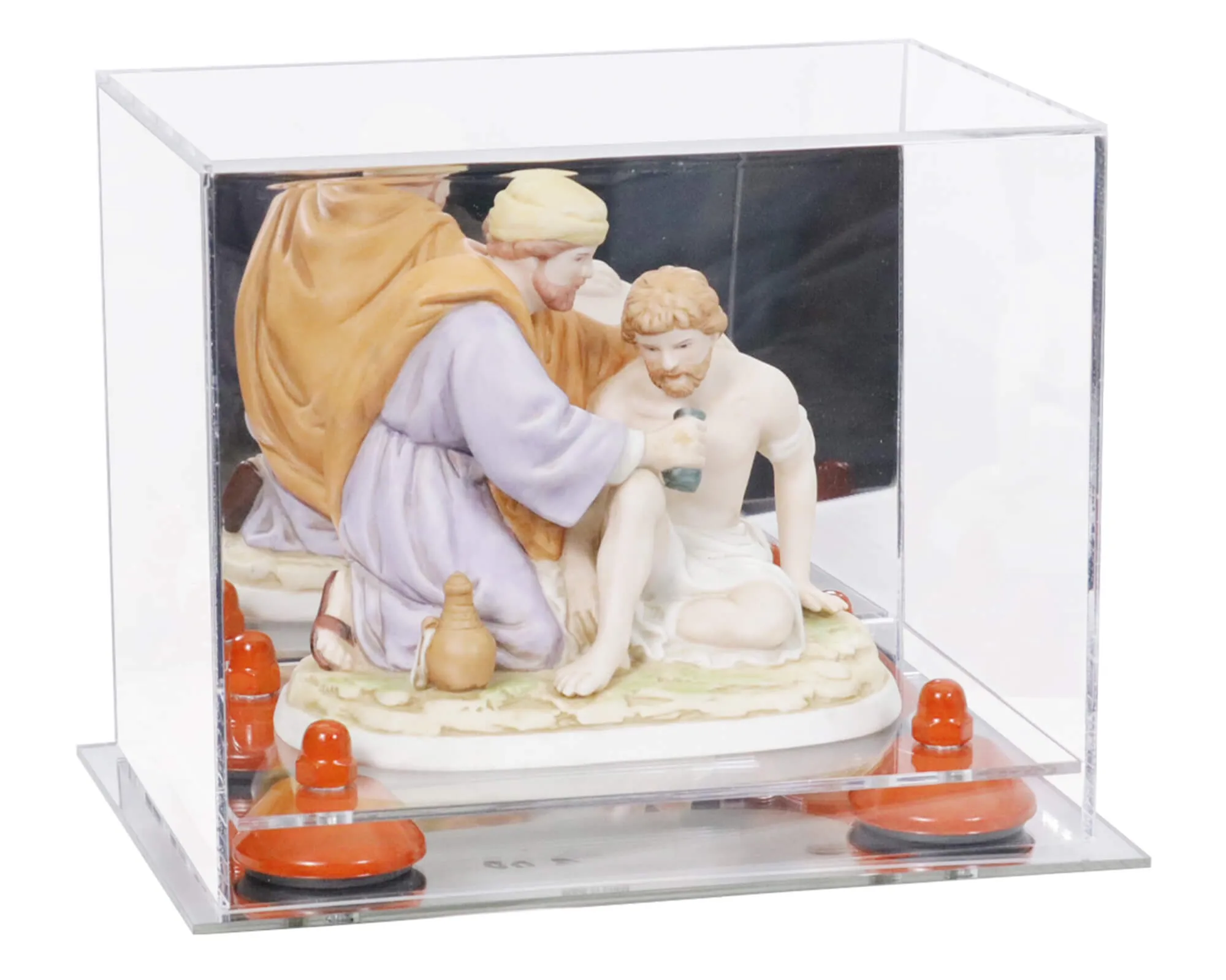 Versatile Acrylic Display Case 8.25 x 6 x 6.75 - Mirror No Wall Mounts (V45/A003)