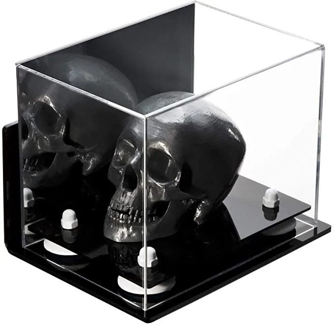 Versatile Acrylic Display Case 8.25 x 6 x 6.75 - Mirror No Wall Mounts (V45/A003)