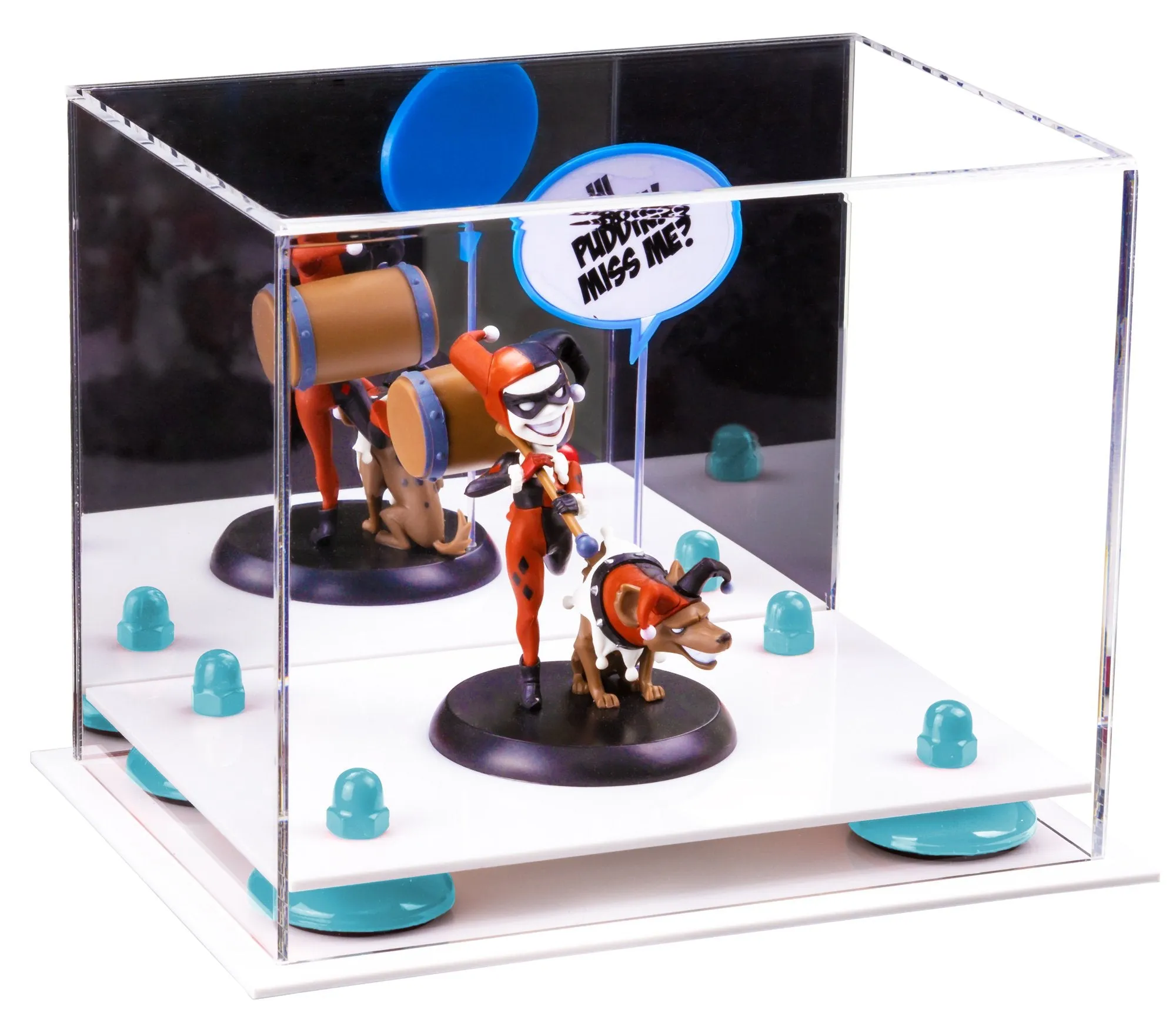 Versatile Acrylic Display Case 8.25 x 6 x 6.75 - Mirror No Wall Mounts (V45/A003)