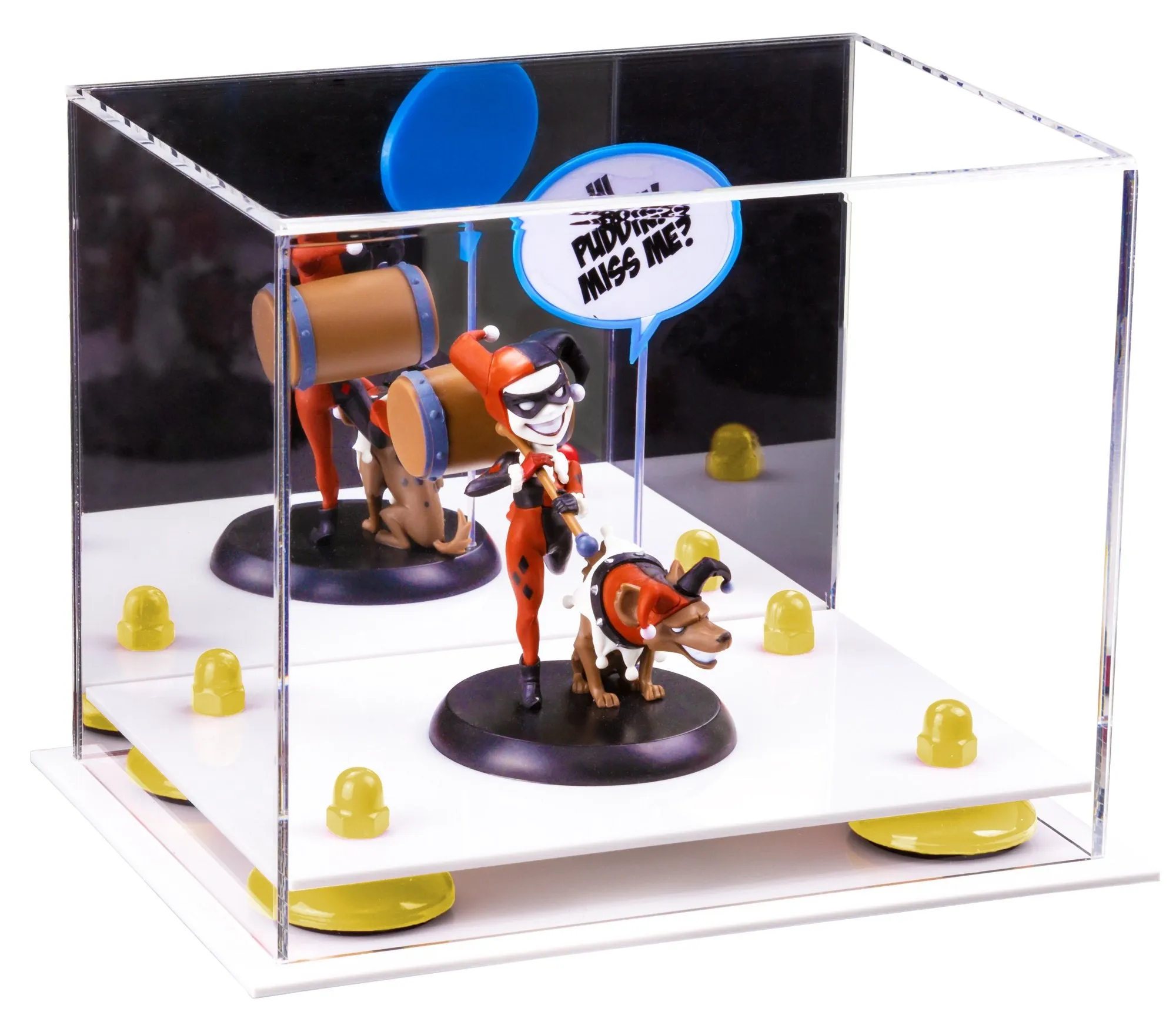 Versatile Acrylic Display Case 8.25 x 6 x 6.75 - Mirror No Wall Mounts (V45/A003)
