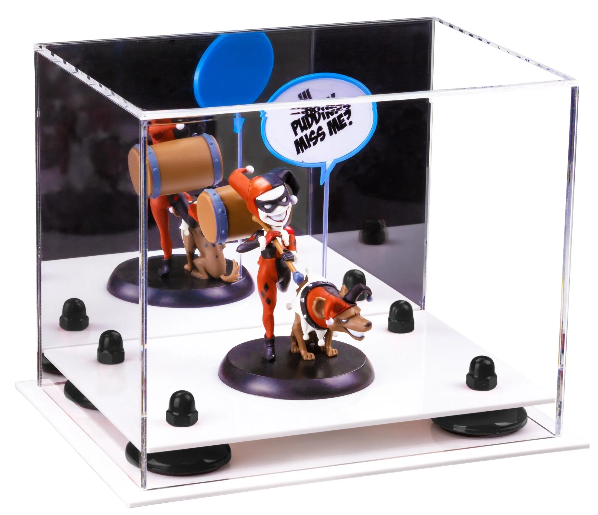 Versatile Acrylic Display Case 8.25 x 6 x 6.75 - Mirror No Wall Mounts (V45/A003)