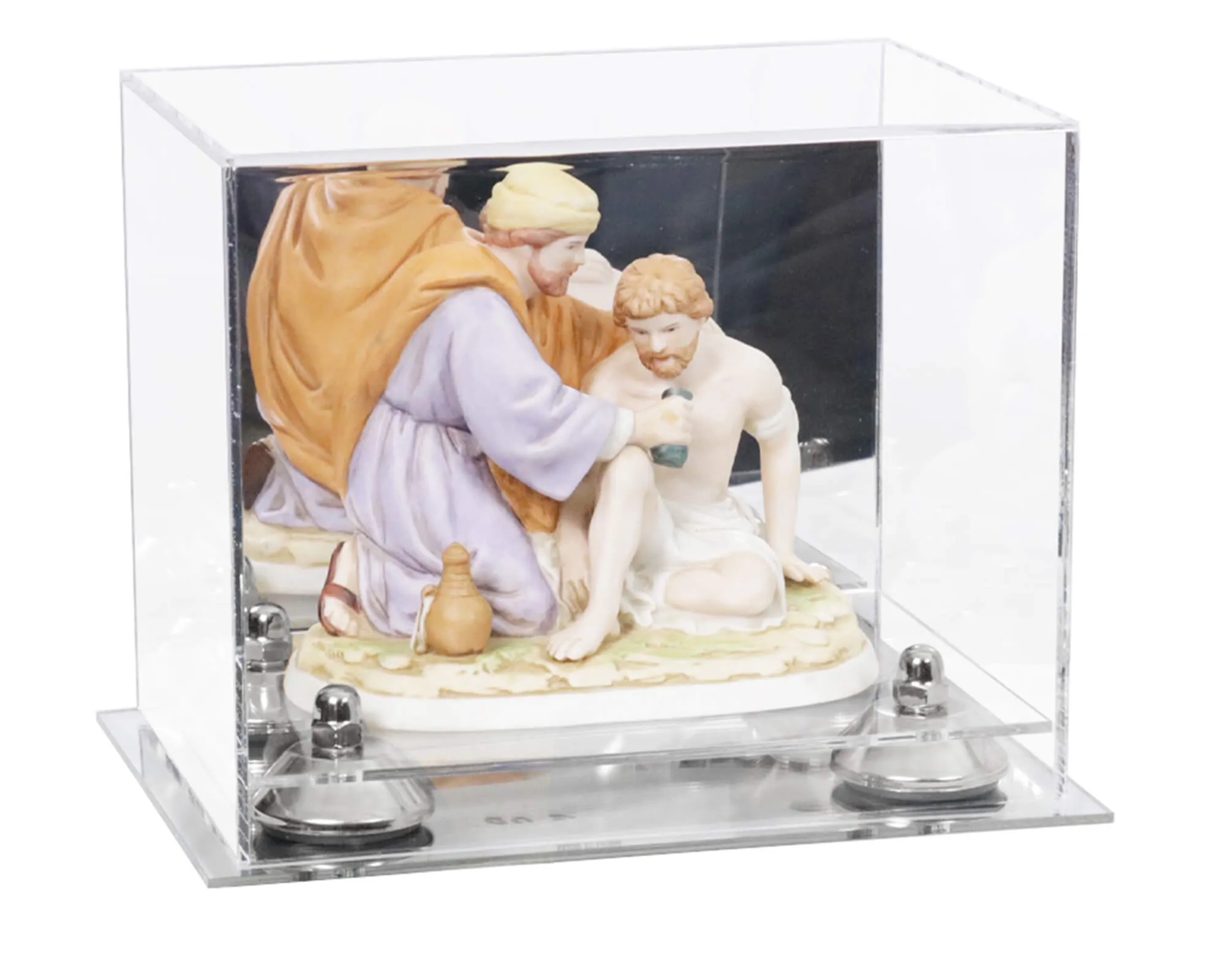 Versatile Acrylic Display Case 8.25 x 6 x 6.75 - Mirror No Wall Mounts (V45/A003)