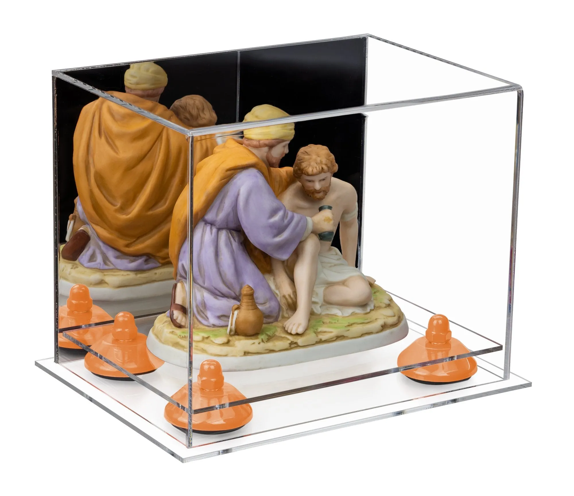 Versatile Acrylic Display Case 8.25 x 6 x 6.75 - Mirror No Wall Mounts (V45/A003)