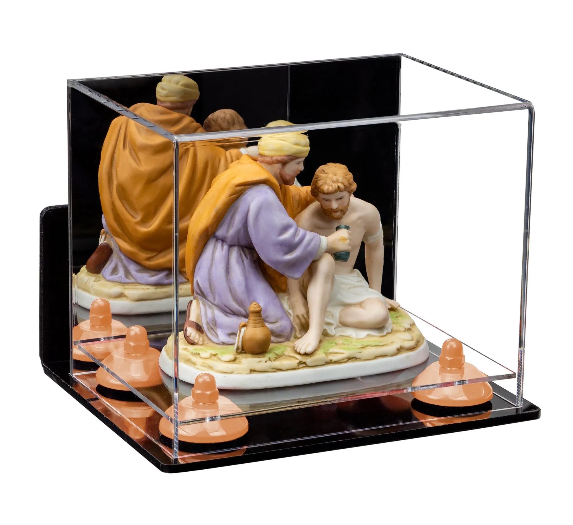 Versatile Acrylic Display Case 8.25 x 6 x 6.75 - Mirror No Wall Mounts (V45/A003)