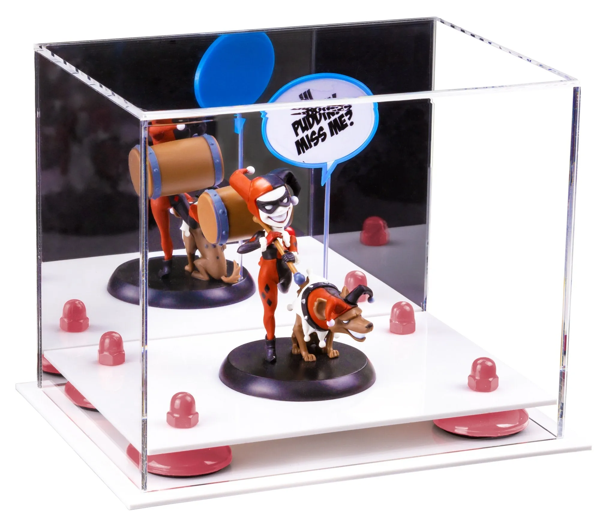 Versatile Acrylic Display Case 8.25 x 6 x 6.75 - Mirror No Wall Mounts (V45/A003)
