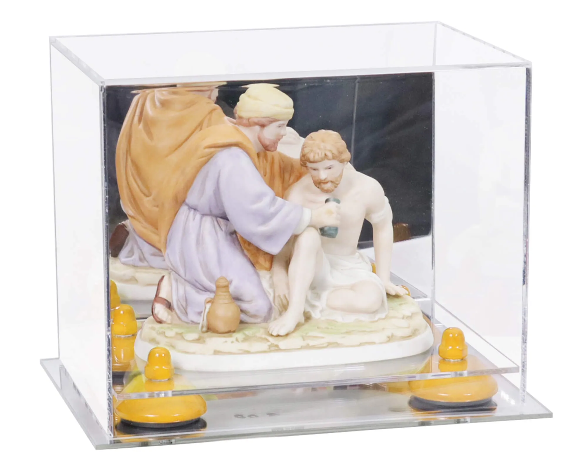Versatile Acrylic Display Case 8.25 x 6 x 6.75 - Mirror No Wall Mounts (V45/A003)