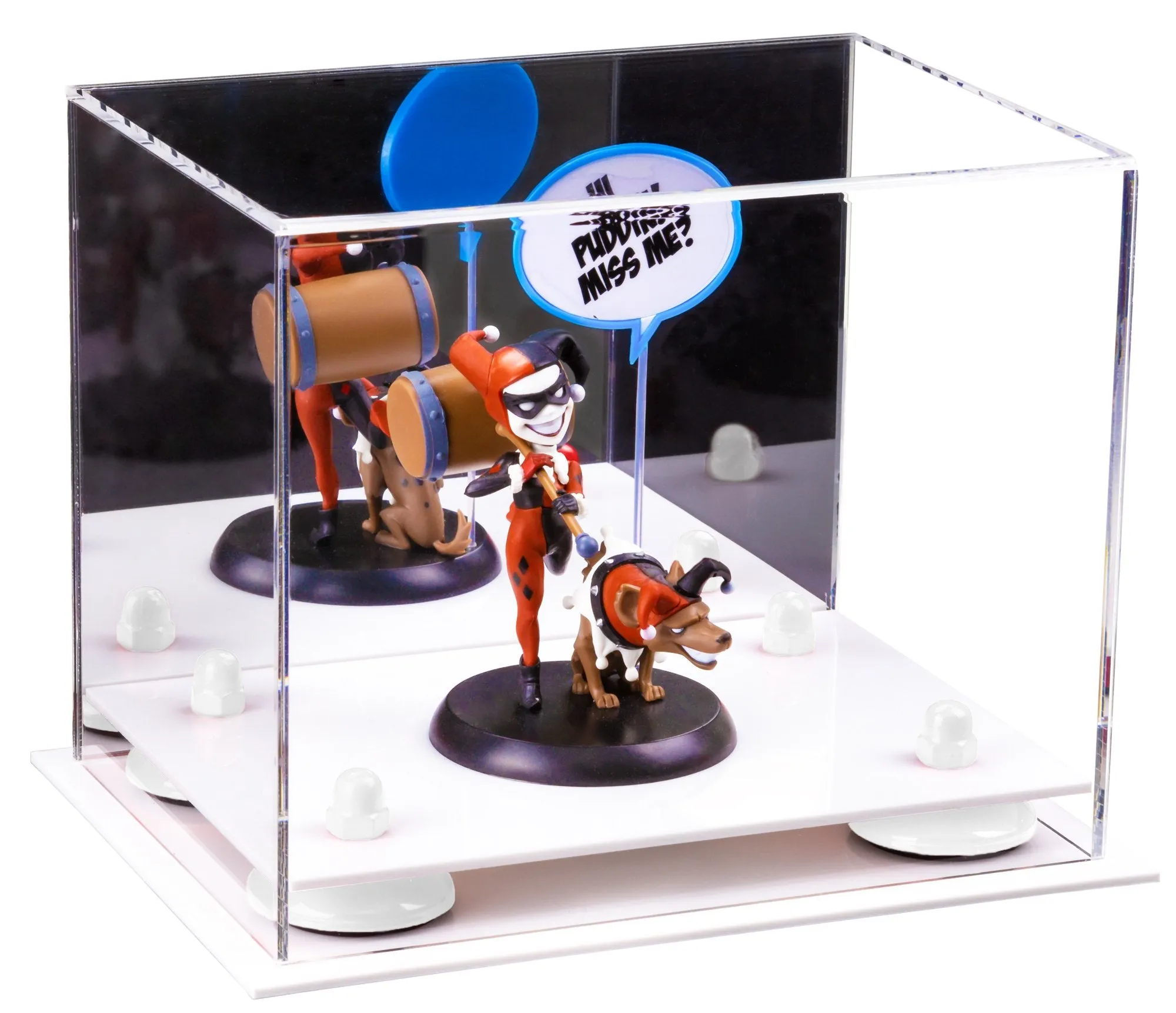 Versatile Acrylic Display Case 8.25 x 6 x 6.75 - Mirror No Wall Mounts (V45/A003)