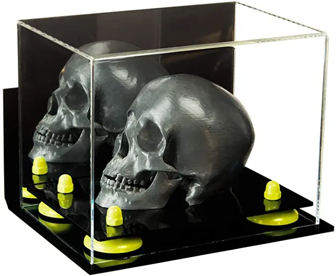 Versatile Acrylic Display Case 8.25 x 6 x 6.75 - Mirror No Wall Mounts (V45/A003)