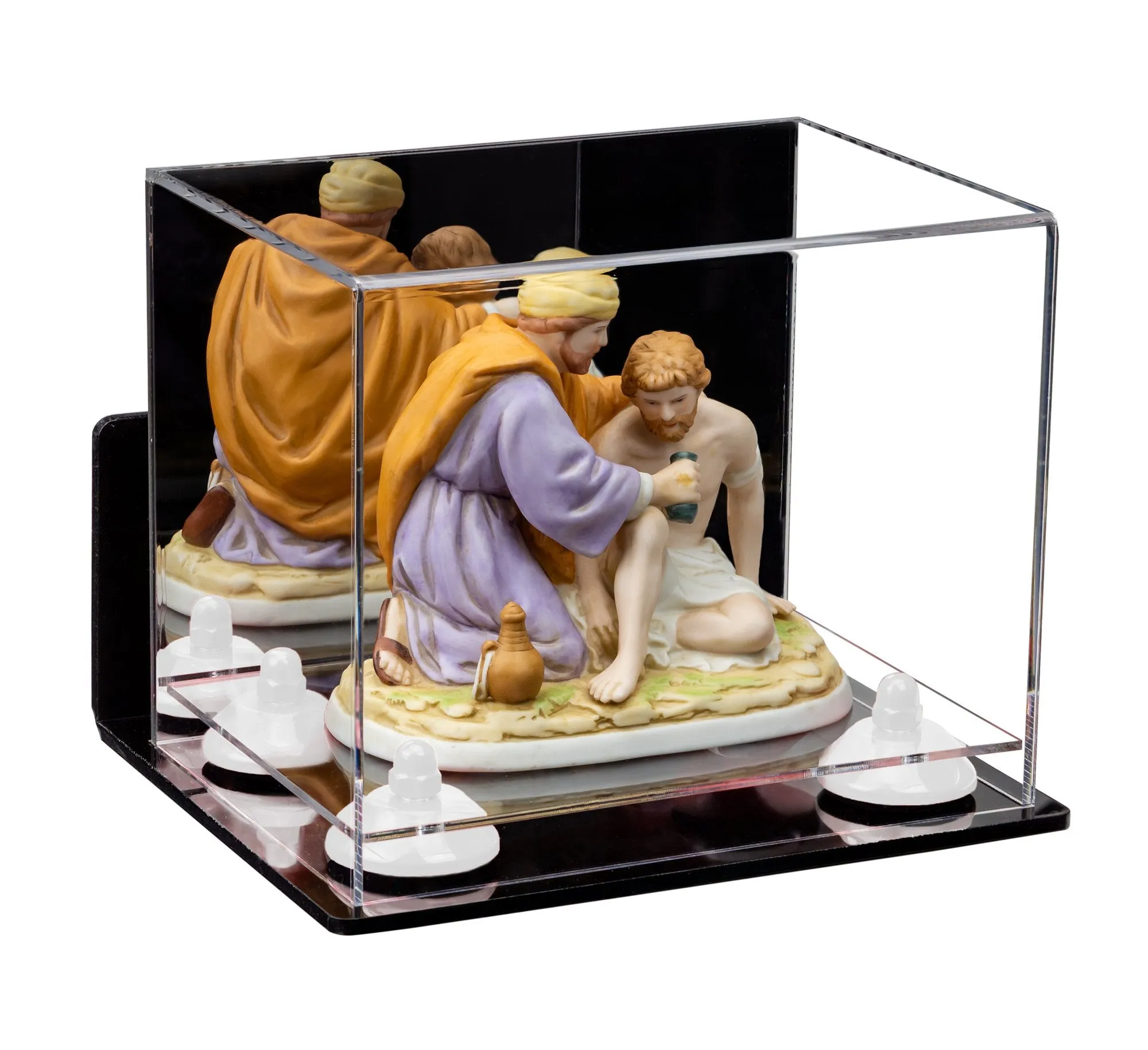 Versatile Acrylic Display Case 8.25 x 6 x 6.75 - Mirror No Wall Mounts (V45/A003)
