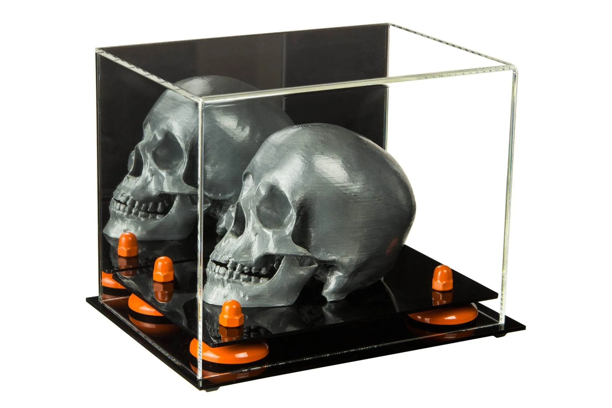 Versatile Acrylic Display Case 8.25 x 6 x 6.75 - Mirror No Wall Mounts (V45/A003)