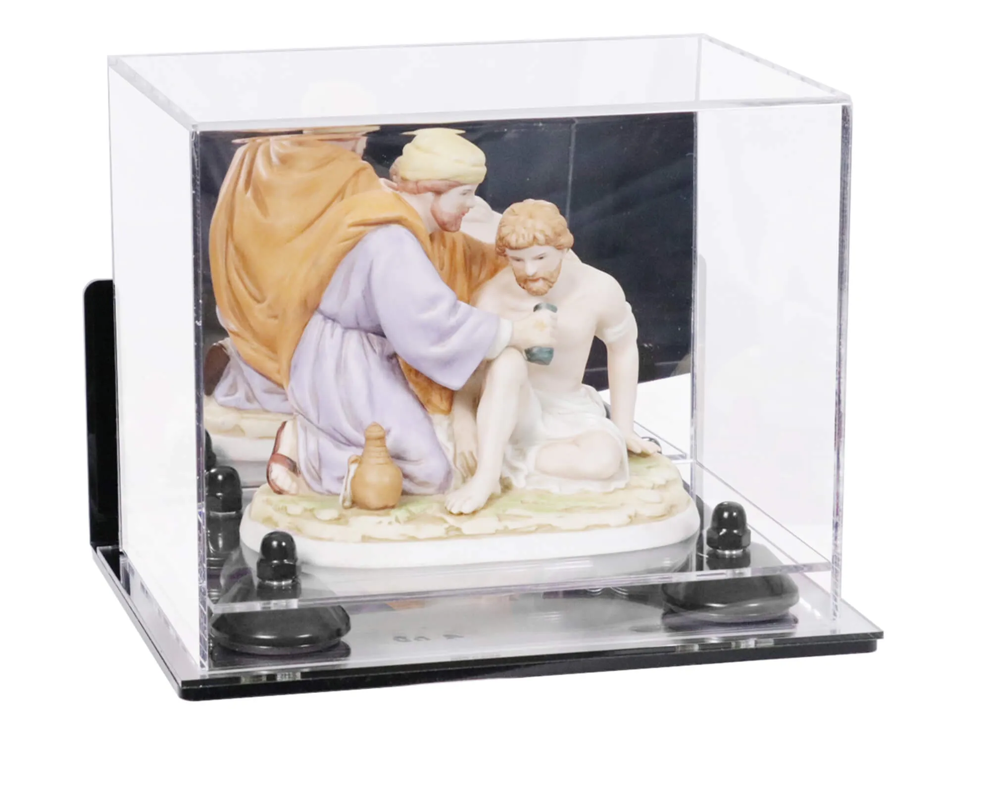 Versatile Acrylic Display Case 8.25 x 6 x 6.75 - Mirror No Wall Mounts (V45/A003)