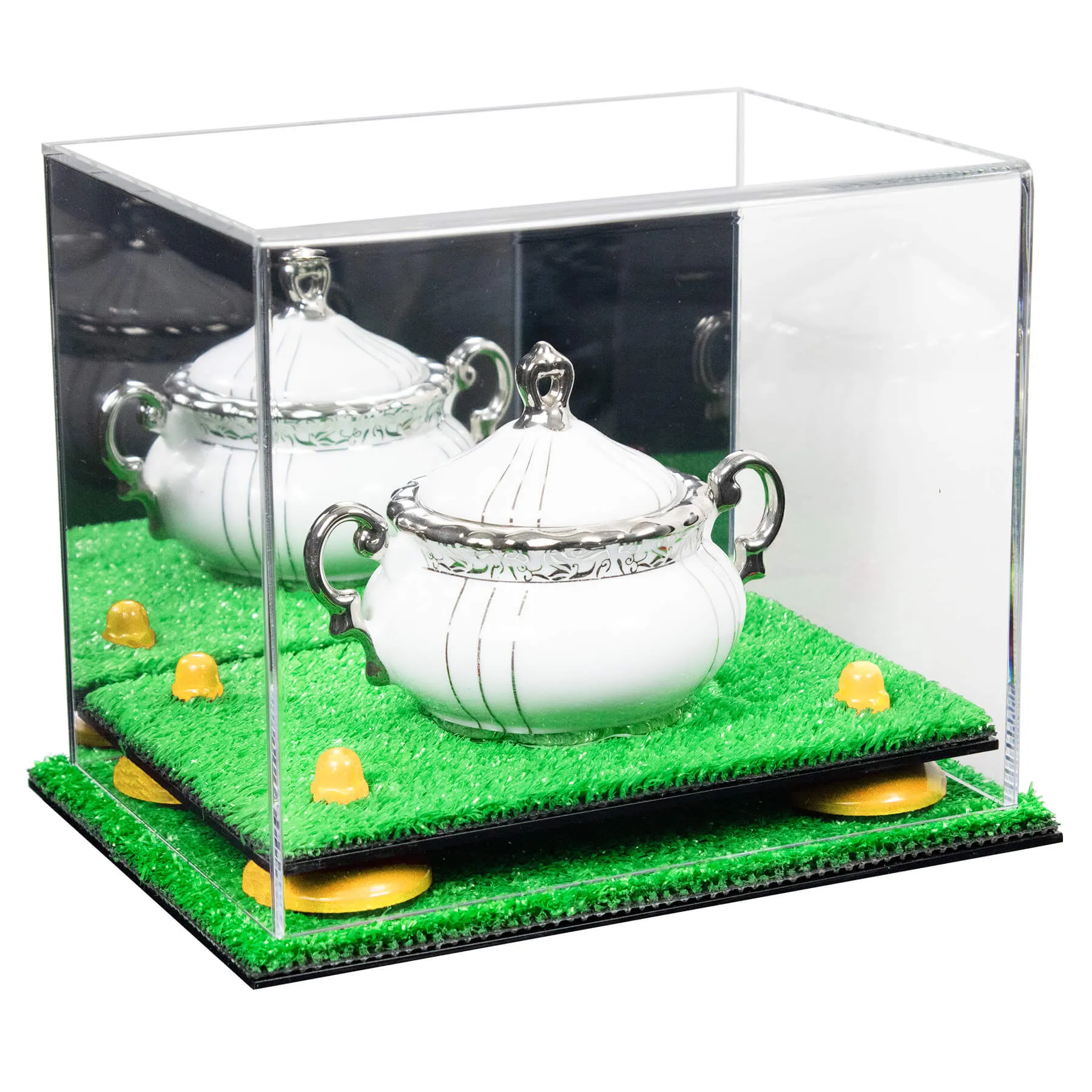 Versatile Acrylic Display Case 8.25 x 6 x 6.75 - Mirror No Wall Mounts (V45/A003)