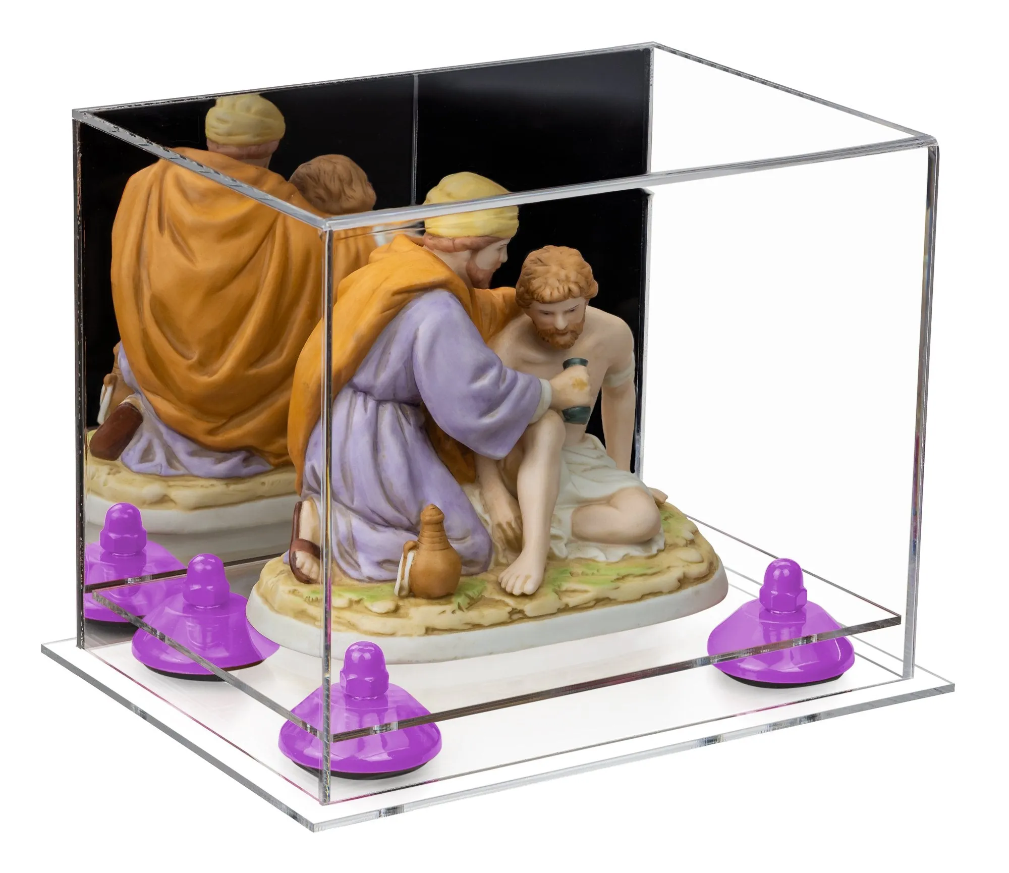 Versatile Acrylic Display Case 8.25 x 6 x 6.75 - Mirror No Wall Mounts (V45/A003)