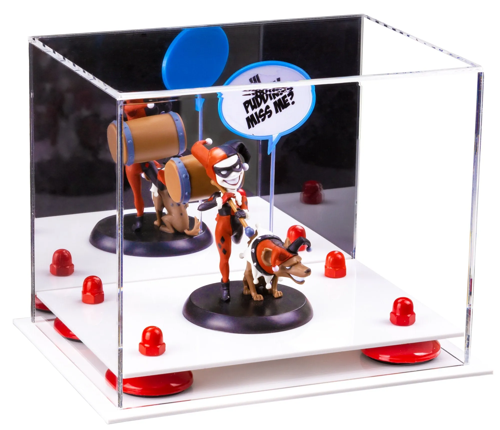 Versatile Acrylic Display Case 8.25 x 6 x 6.75 - Mirror No Wall Mounts (V45/A003)