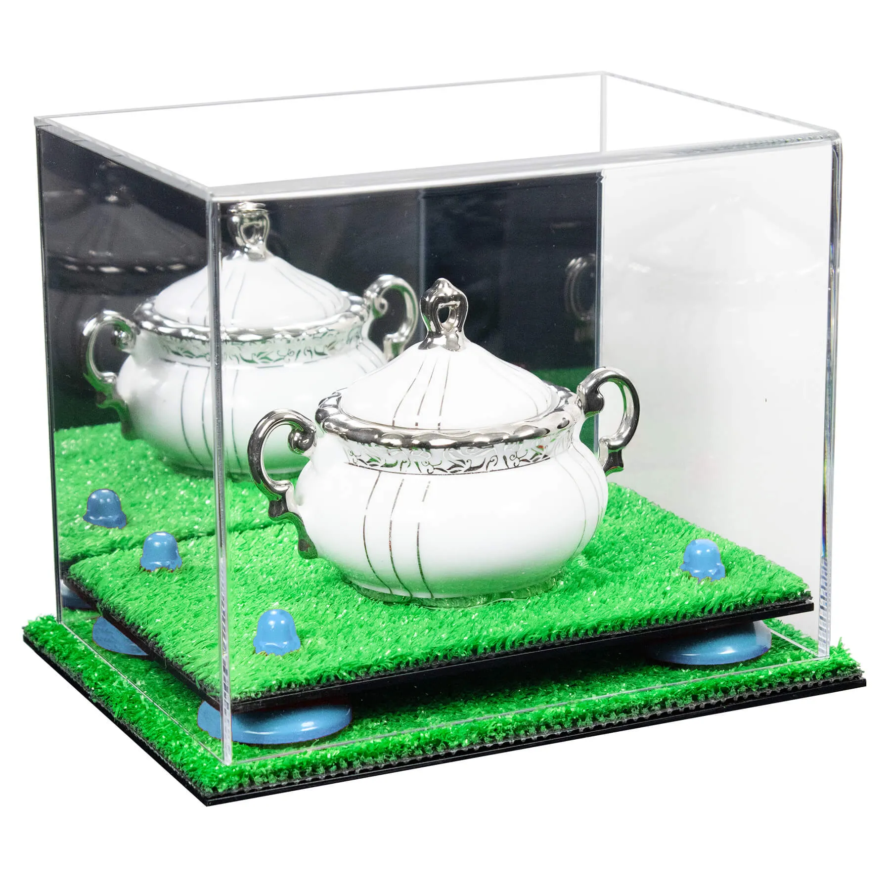 Versatile Acrylic Display Case 8.25 x 6 x 6.75 - Mirror No Wall Mounts (V45/A003)