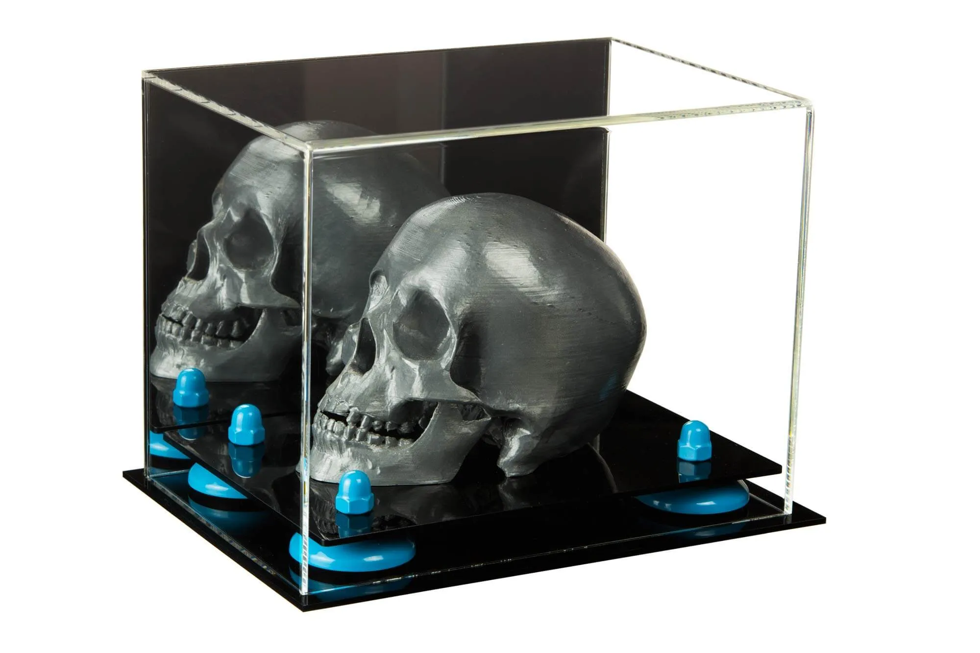 Versatile Acrylic Display Case 8.25 x 6 x 6.75 - Mirror No Wall Mounts (V45/A003)