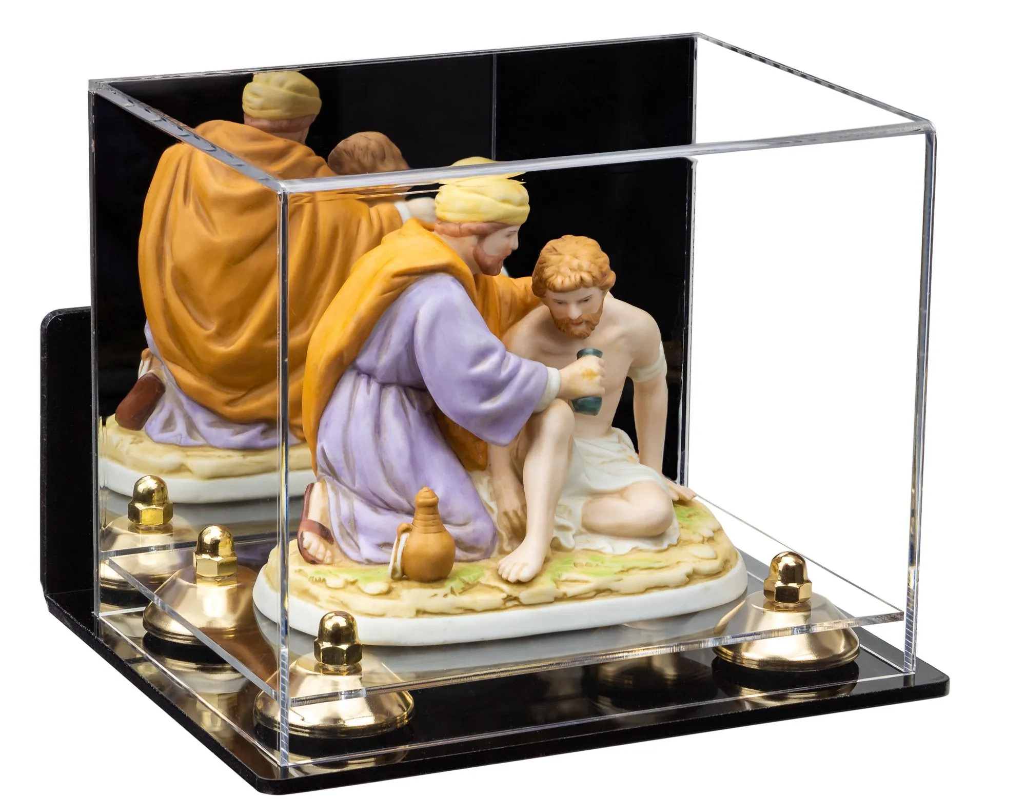 Versatile Acrylic Display Case 8.25 x 6 x 6.75 - Mirror No Wall Mounts (V45/A003)