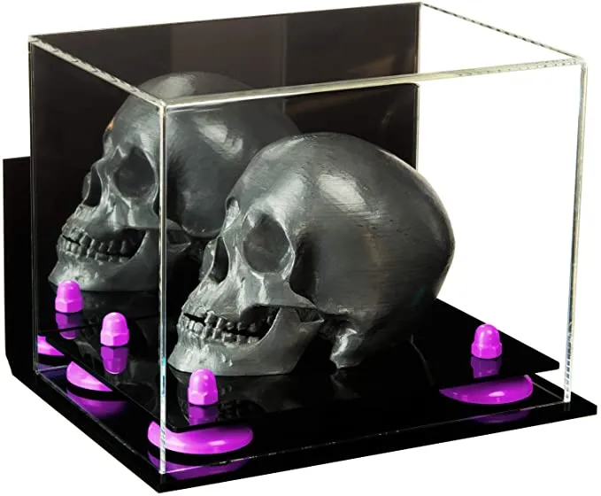 Versatile Acrylic Display Case 8.25 x 6 x 6.75 - Mirror No Wall Mounts (V45/A003)