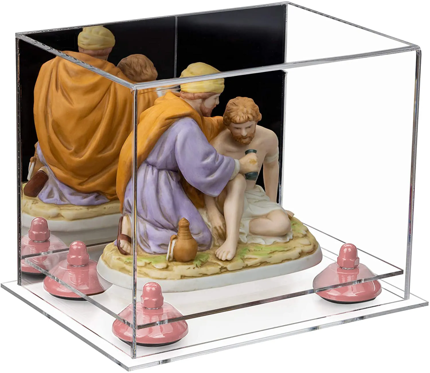 Versatile Acrylic Display Case 8.25 x 6 x 6.75 - Mirror No Wall Mounts (V45/A003)